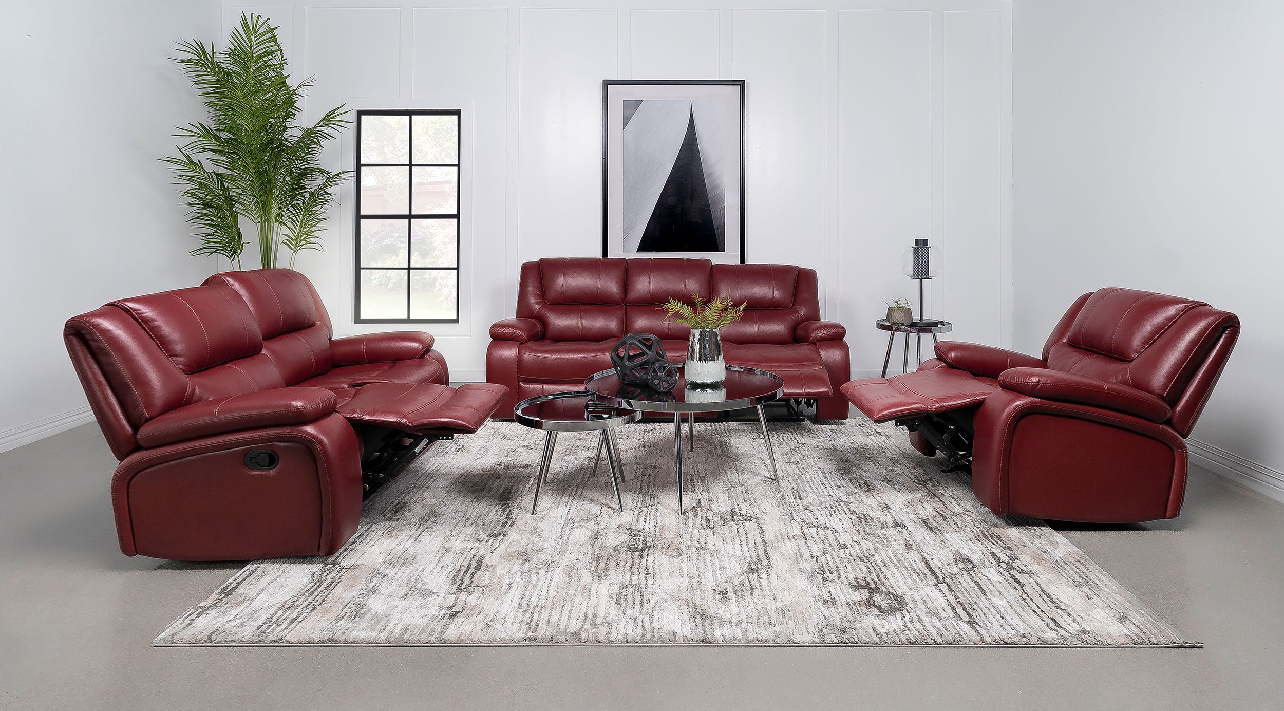 Camila Reclining Sofa Set