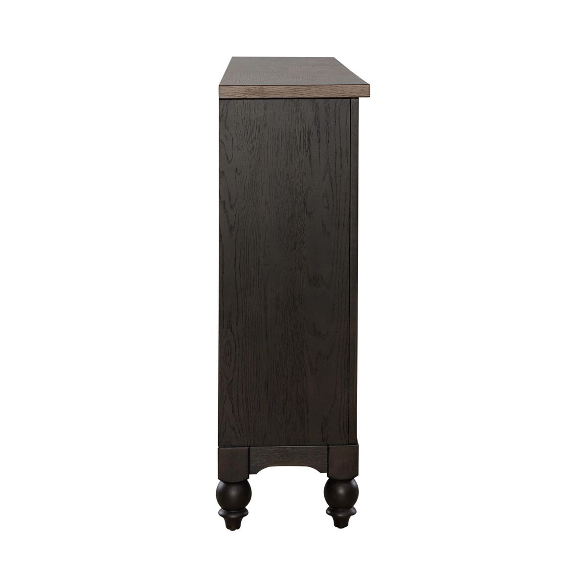 Liberty Furniture Americana Farmhouse Hall Buffet in Dusty Taupe & Black