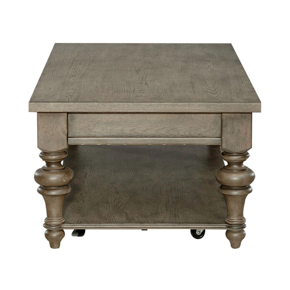 Liberty Furniture Americana Farmhouse Rectangular Cocktail Table in Dusty Taupe
