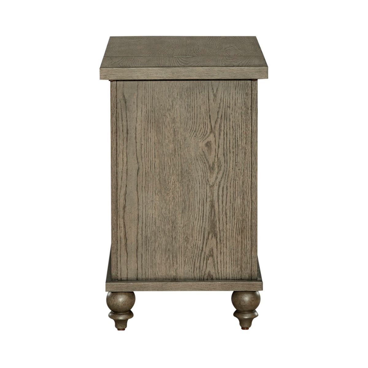Liberty Furniture Americana Farmhouse Chair Side Table in Dusty Taupe