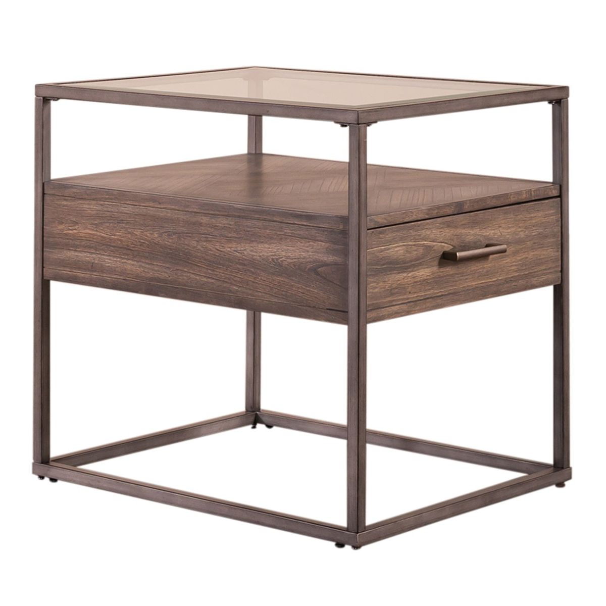 Liberty Furniture Jamestown End Table in Brown