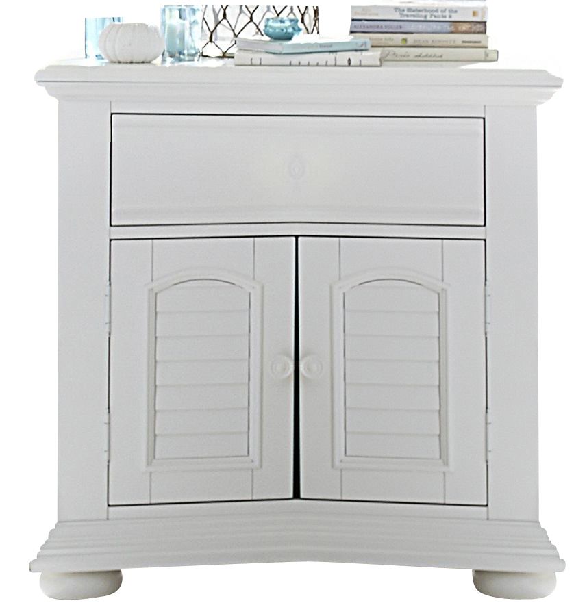 Liberty Furniture Summer House 1 Drawer Nightstand in Oyster White image