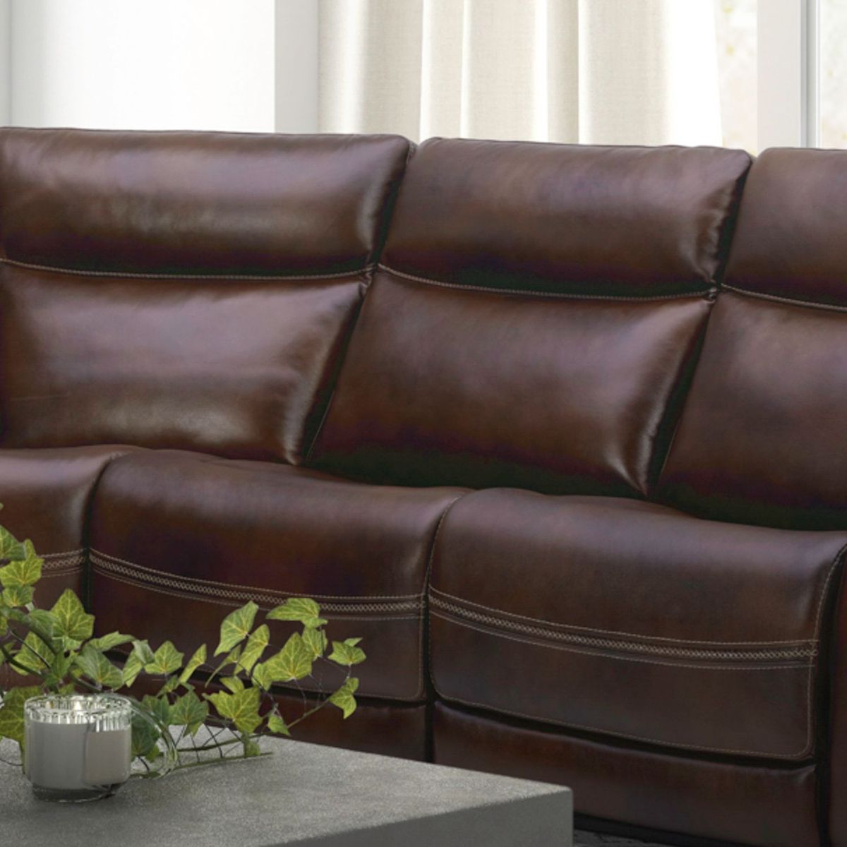 Liberty Furniture Blair Armless Chair in Cognac