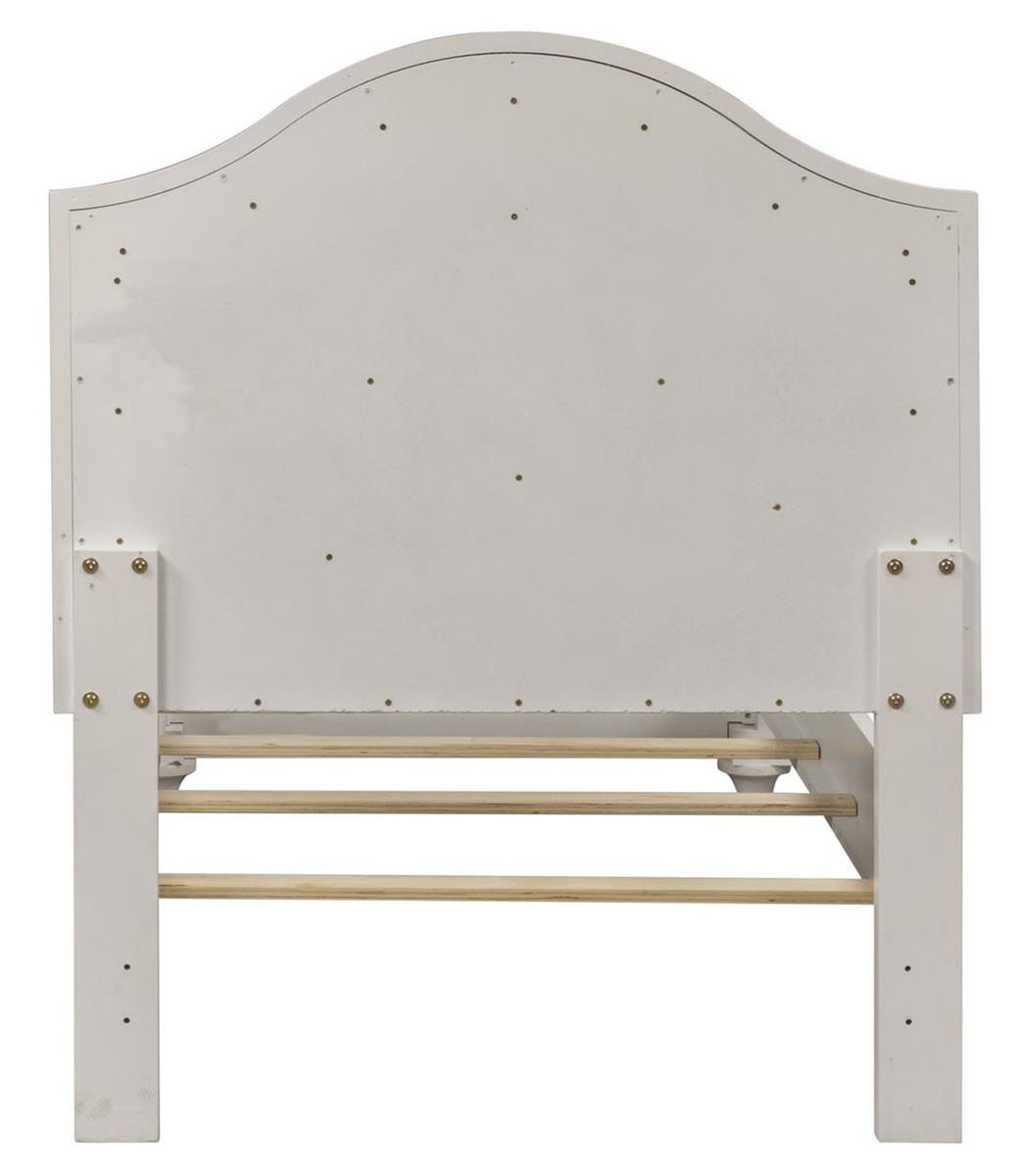 Liberty Furniture Stardust Full Panel Bed in Iridescent White