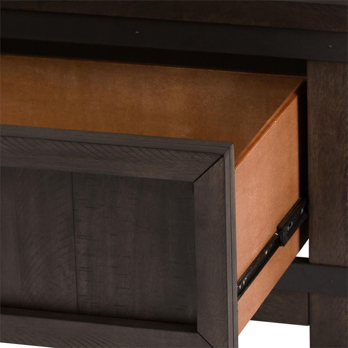 Liberty Furniture Thornwood Hills Full Bookcase Bed in Rock Beaten Gray