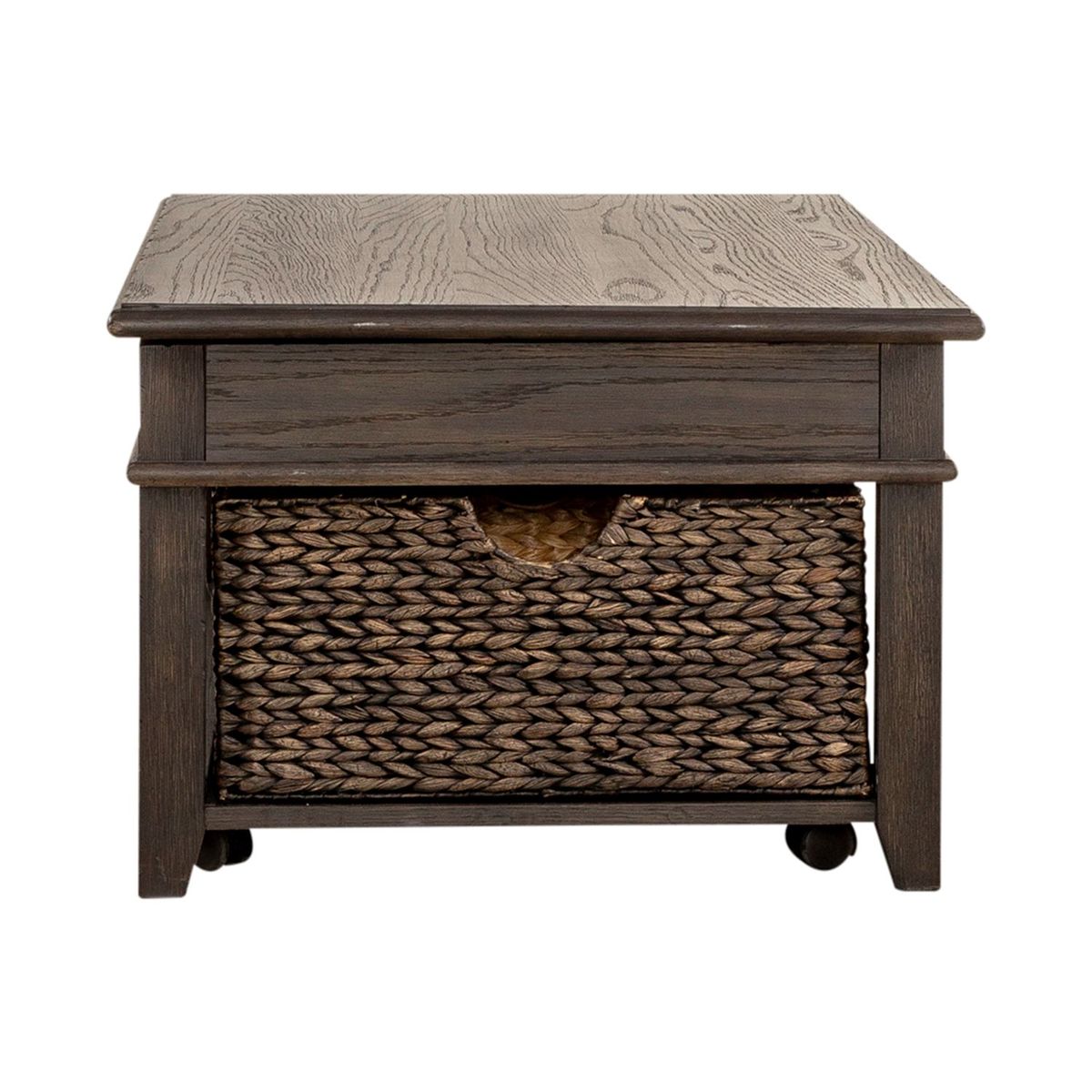 Liberty Furniture Mill Creek Lift Top Cocktail Table in Peppercorn