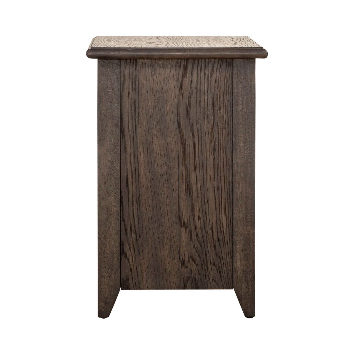 Liberty Furniture Mill Creek Chair Side Table in Peppercorn