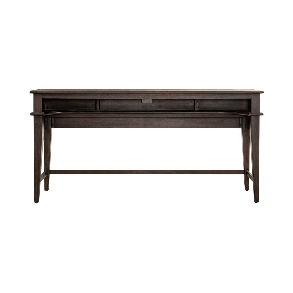 Liberty Furniture Mill Creek Console Bar Table in Peppercorn