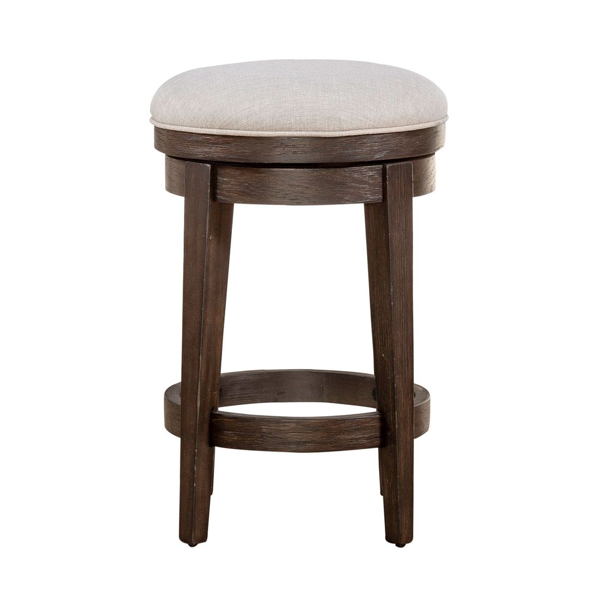 Liberty Furniture Mill Creek Console Swivel Stool in Peppercorn
