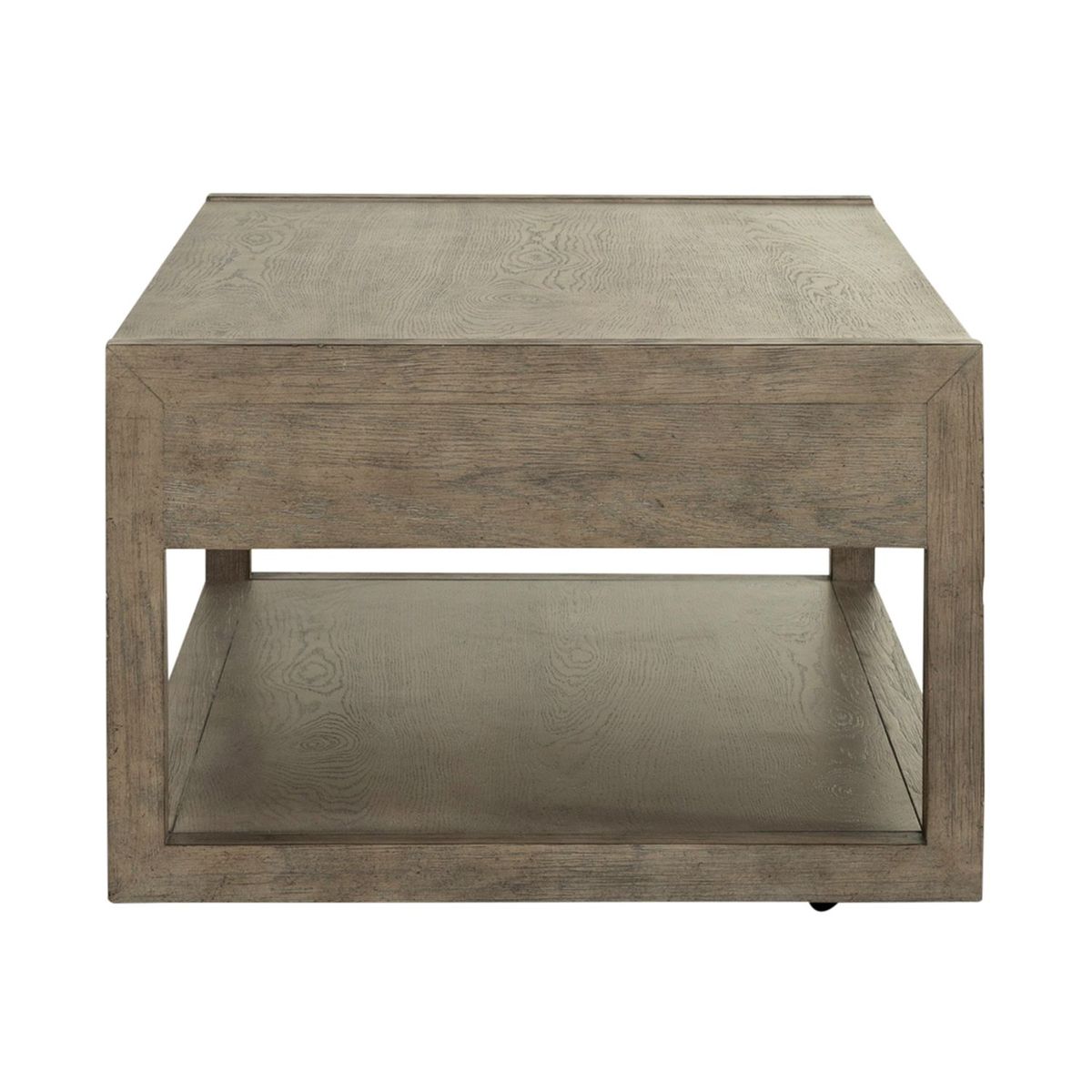 Liberty Furniture Bartlett Field Cocktail Table in Dusty Taupe