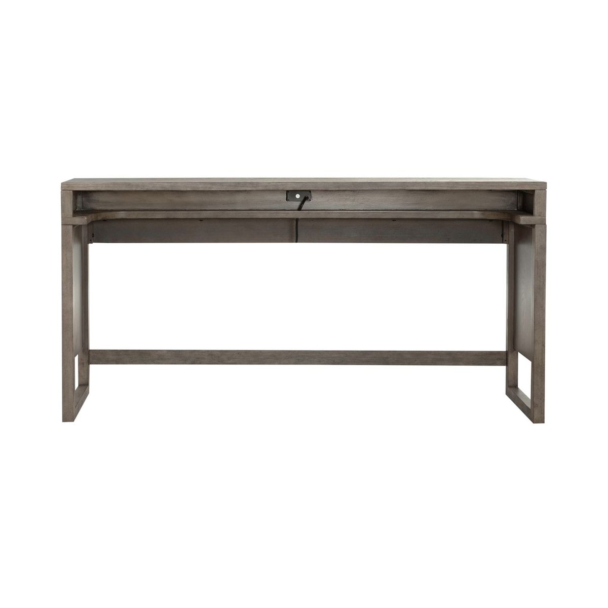 Liberty Furniture Bartlett Field Console Bar Table in Dusty Taupe