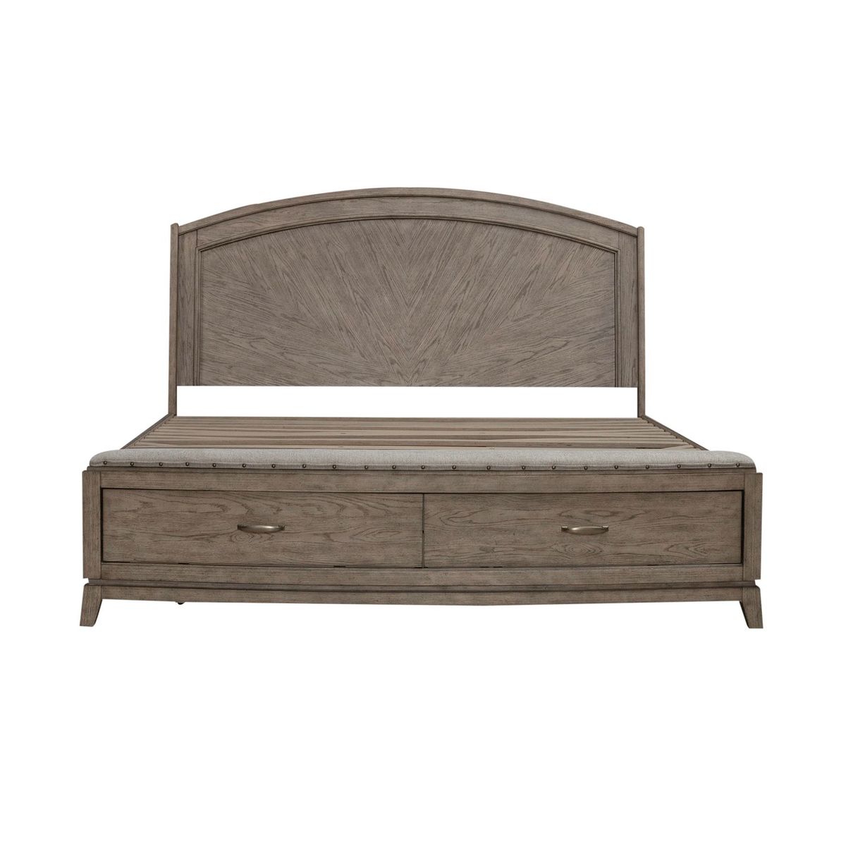 Liberty Furniture Avalon Queen Panel Storage Bed in Burnished Beige