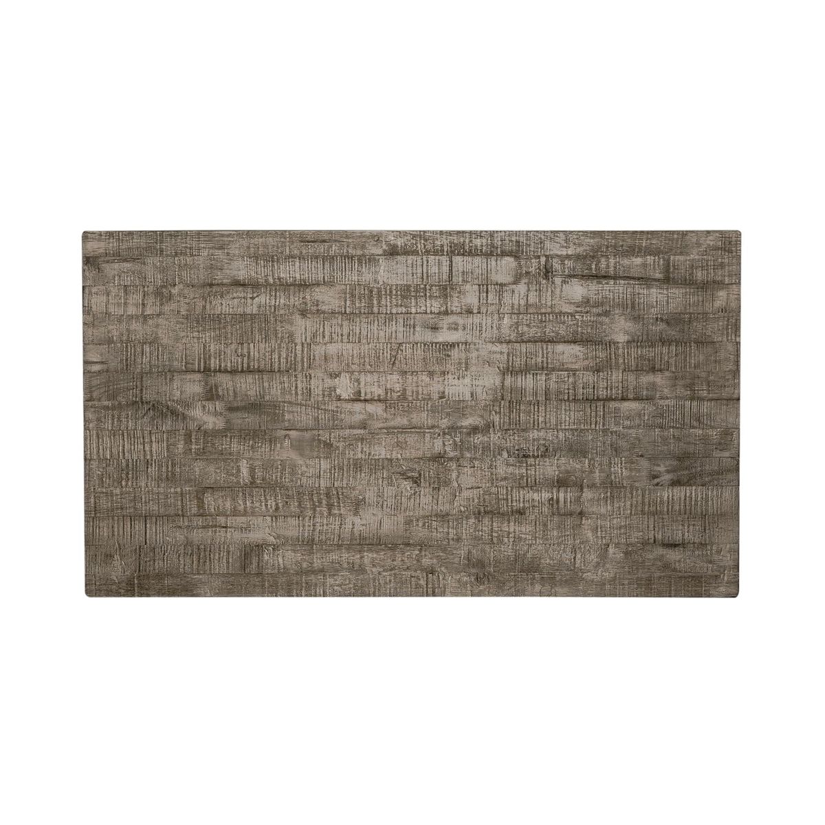 Liberty Furniture Laurel Bluff Cocktail Table in Antique White with Dusty Gray Top