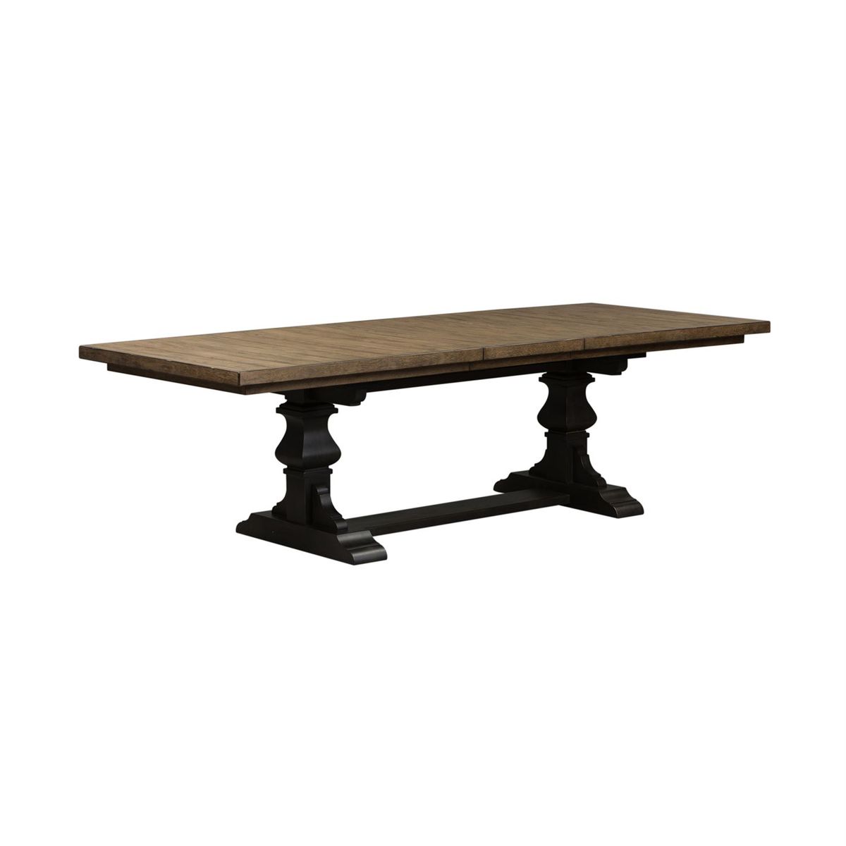 Liberty Furniture Harvest Home Trestle Dining Table in Chalkboard