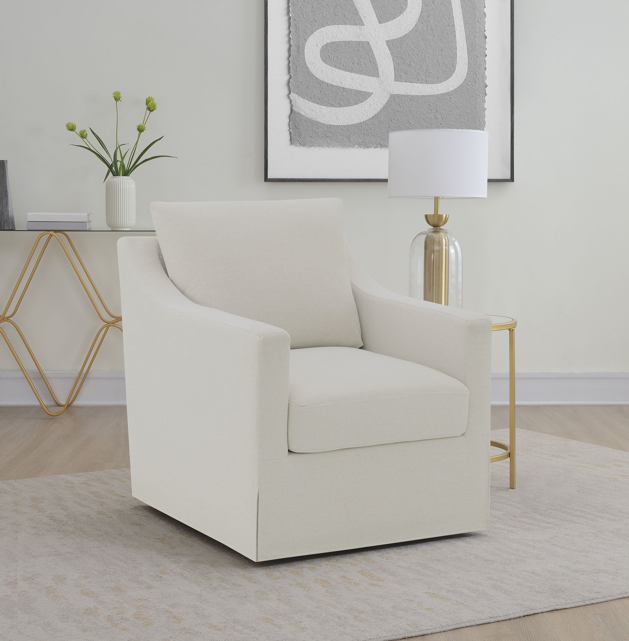 Winter Swivel Accent Chair
