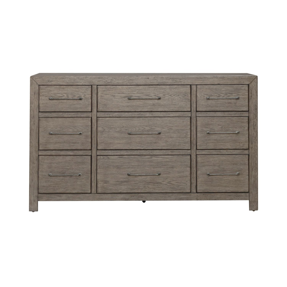 Liberty Furniture Skyview Lodge 9 Drawer Dresser in Cobblestone