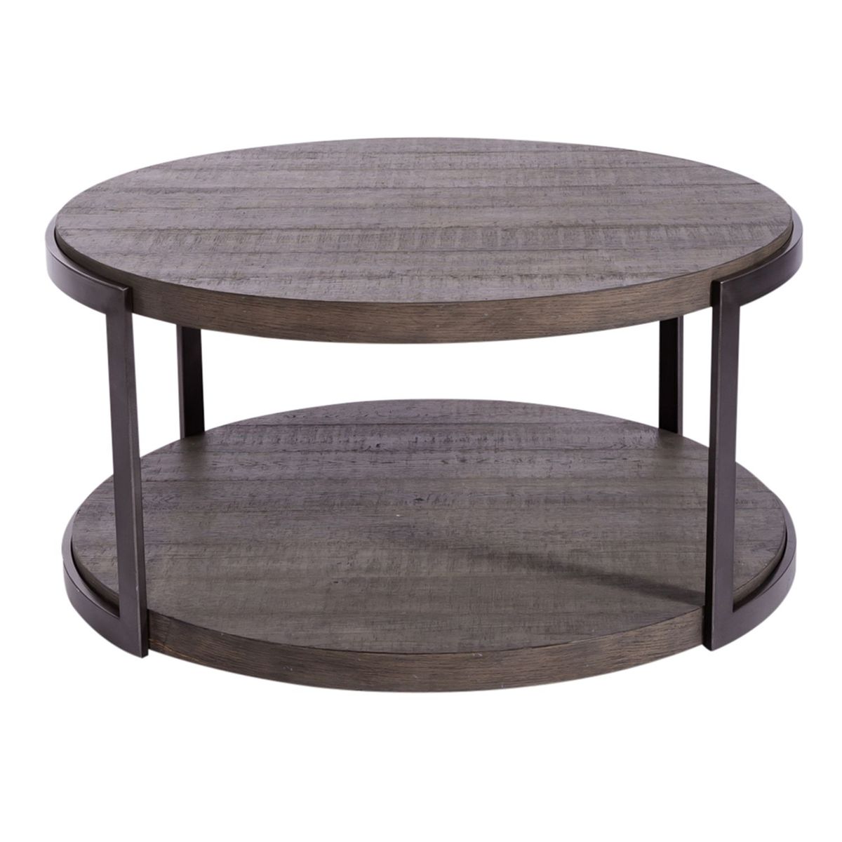Liberty Furniture Modern View Round Cocktail Table in Gray image