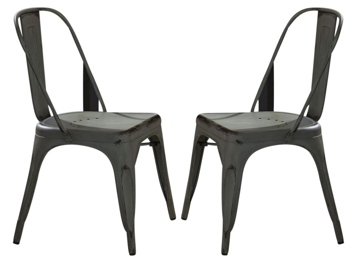 Liberty Furniture Vintage Dining Series Bow Back Dining Side Chair in Green (Set of 2) image