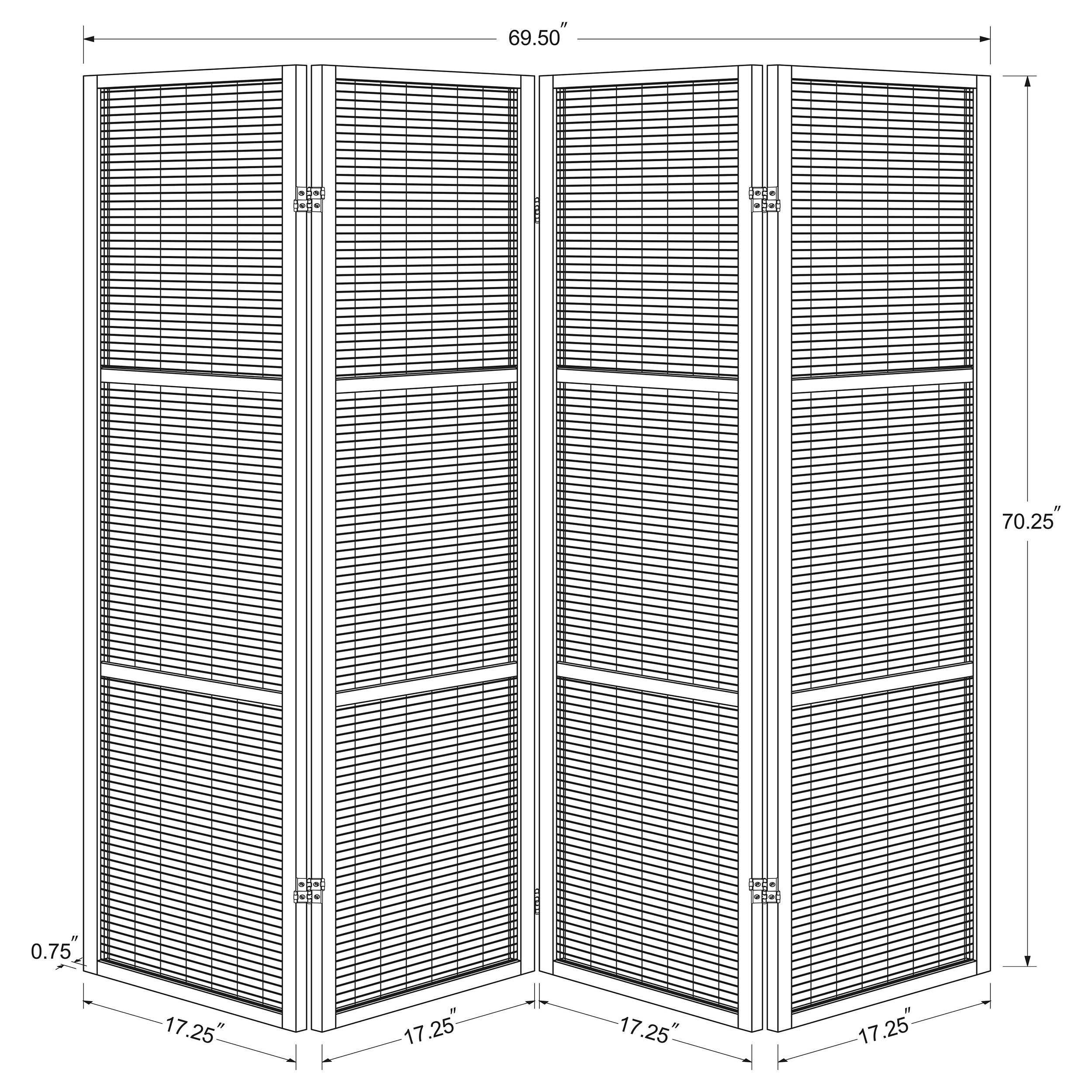 Browning Four-Panel Room Divider