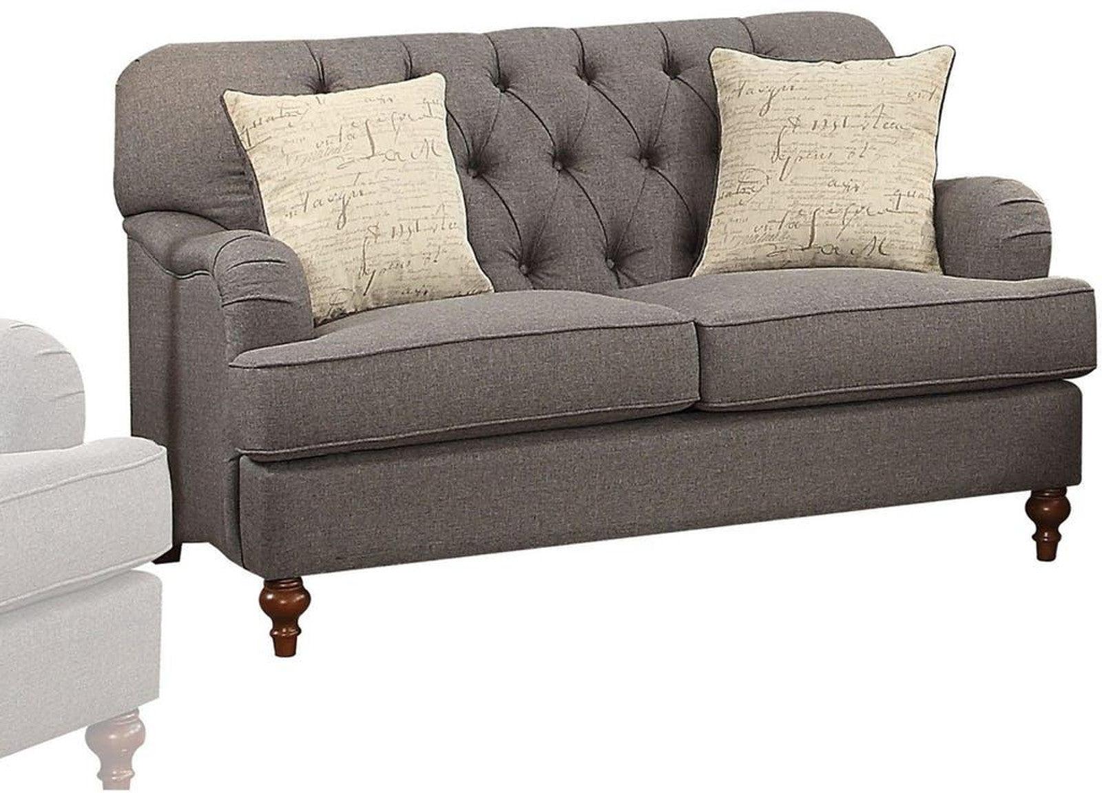 Acme Furniture Alianza Loveseat in Dark Gray 53691