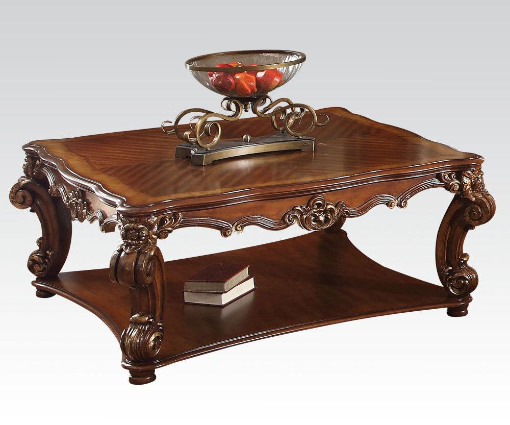 Acme Vendome Square Coffee Table in Cherry 82002