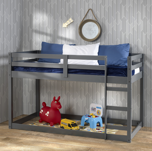 Gaston Gray Loft Bed