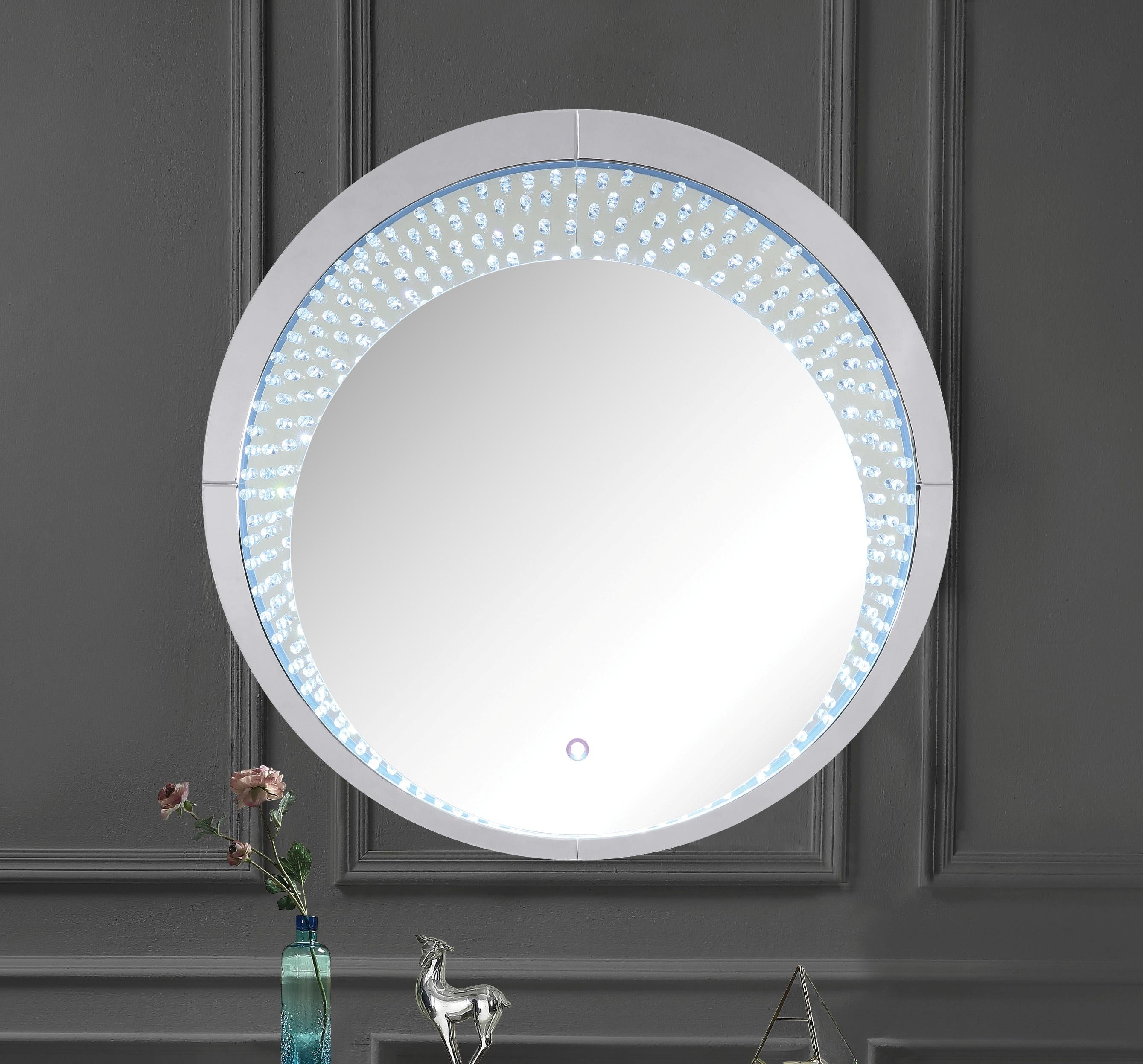 Nysa Mirrored & Faux Crystals Wall Decor (LED)