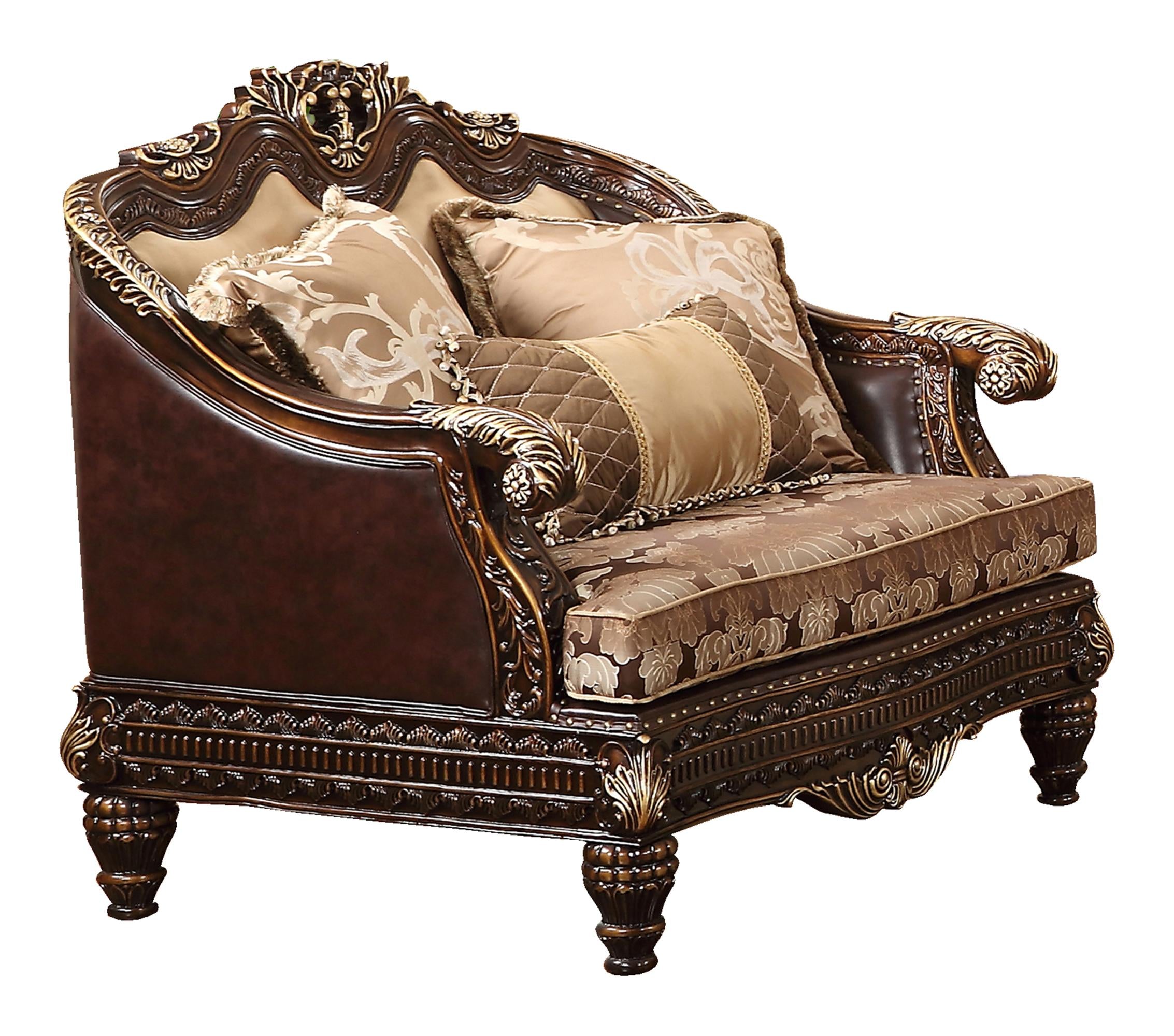 Alexa Traditional Style Chair in Cherry finish Wood