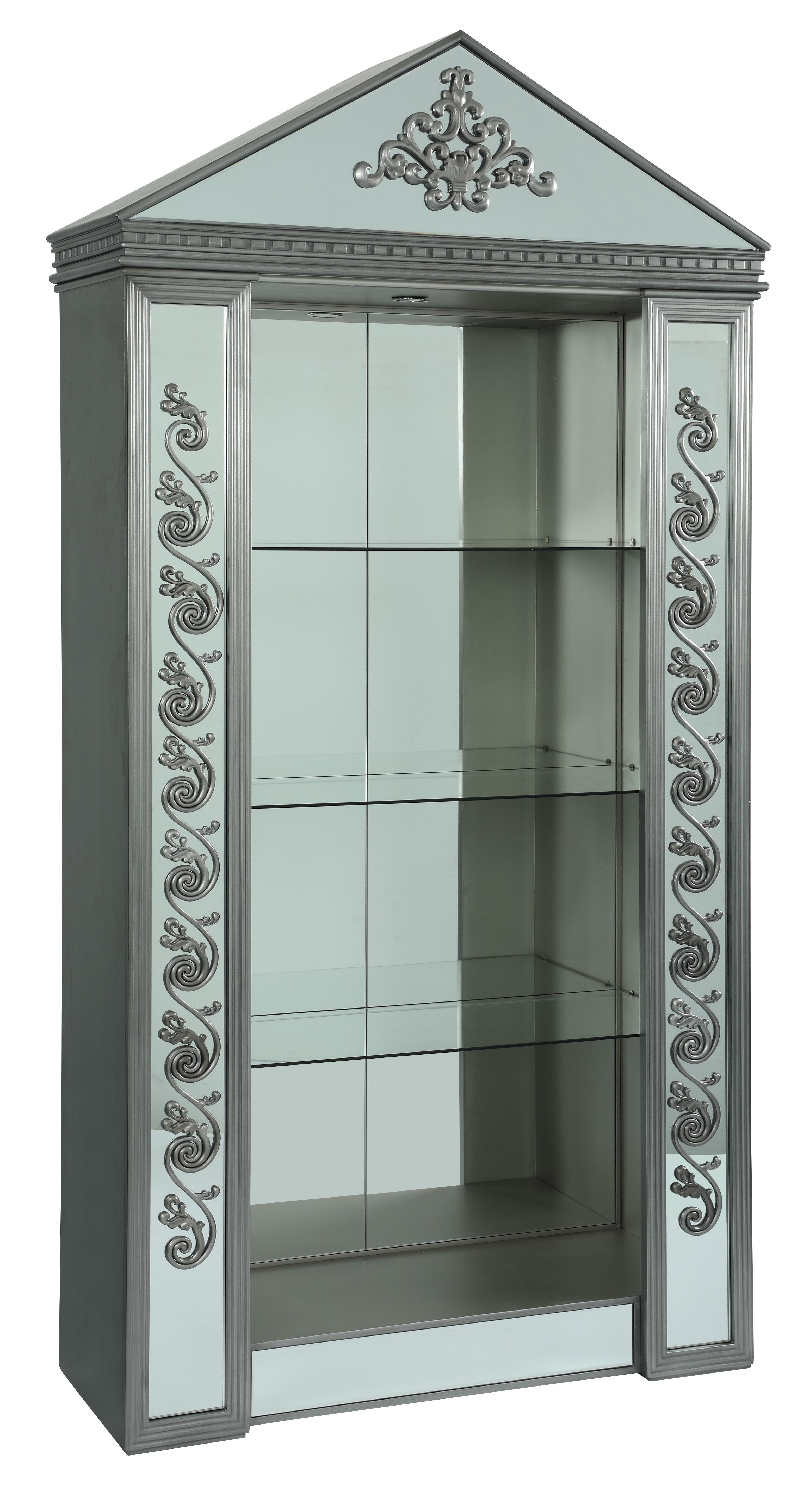 Eros Modern Style Cabinet with Metal Finish