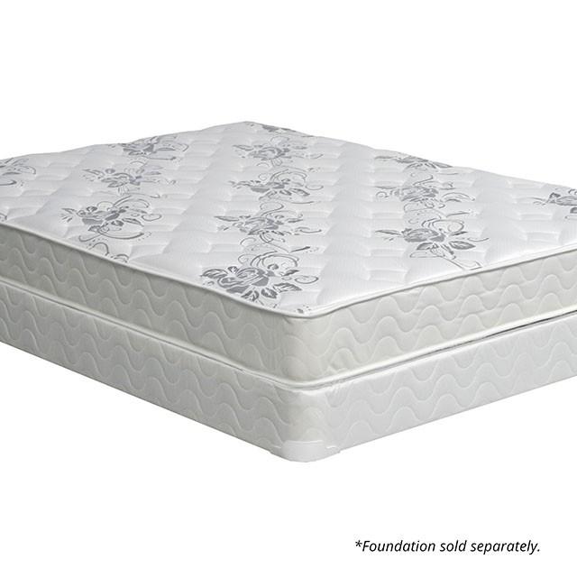 ELBERTYNA White 8" Tight Top Mattress, E.King