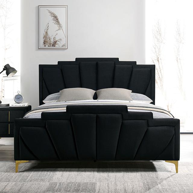 Florizel Bed Black & Red