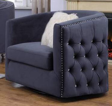 Galaxy Home Afreen Upholstered Chair in Gray GHF-808857772725