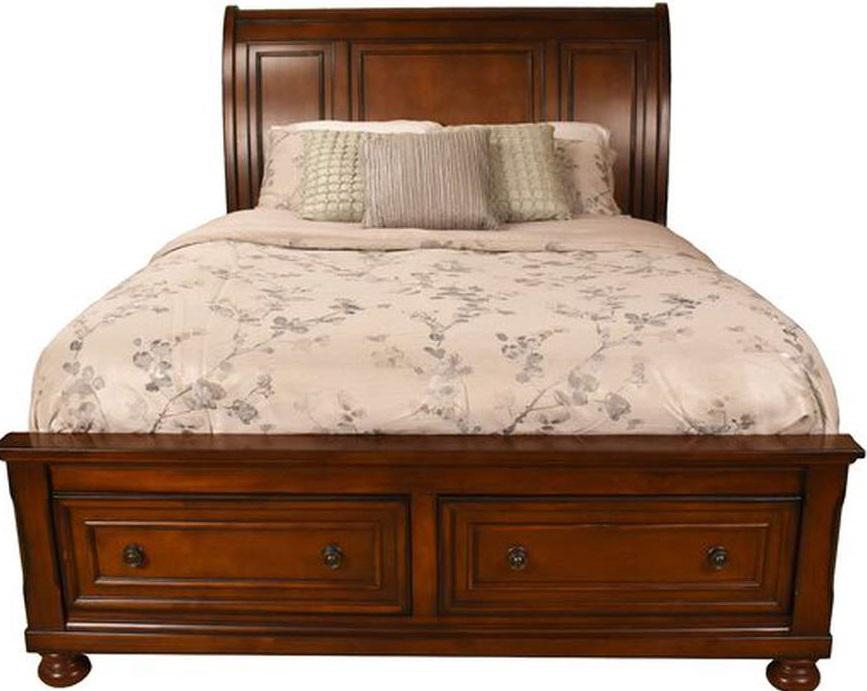 Galaxy Home Baltimore Queen Storage Bed in Dark Walnut GHF-808857833198