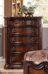 Galaxy Home Bombay 6 Drawer Chest in Warm Cherry GHF-808857530622