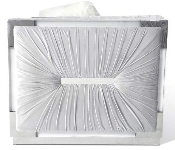 Galaxy Home Contempo Chair in Silver GHF-808857618122