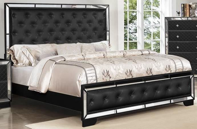 Galaxy Home Madison Queen Panel Bed in Black GHF-808857964977