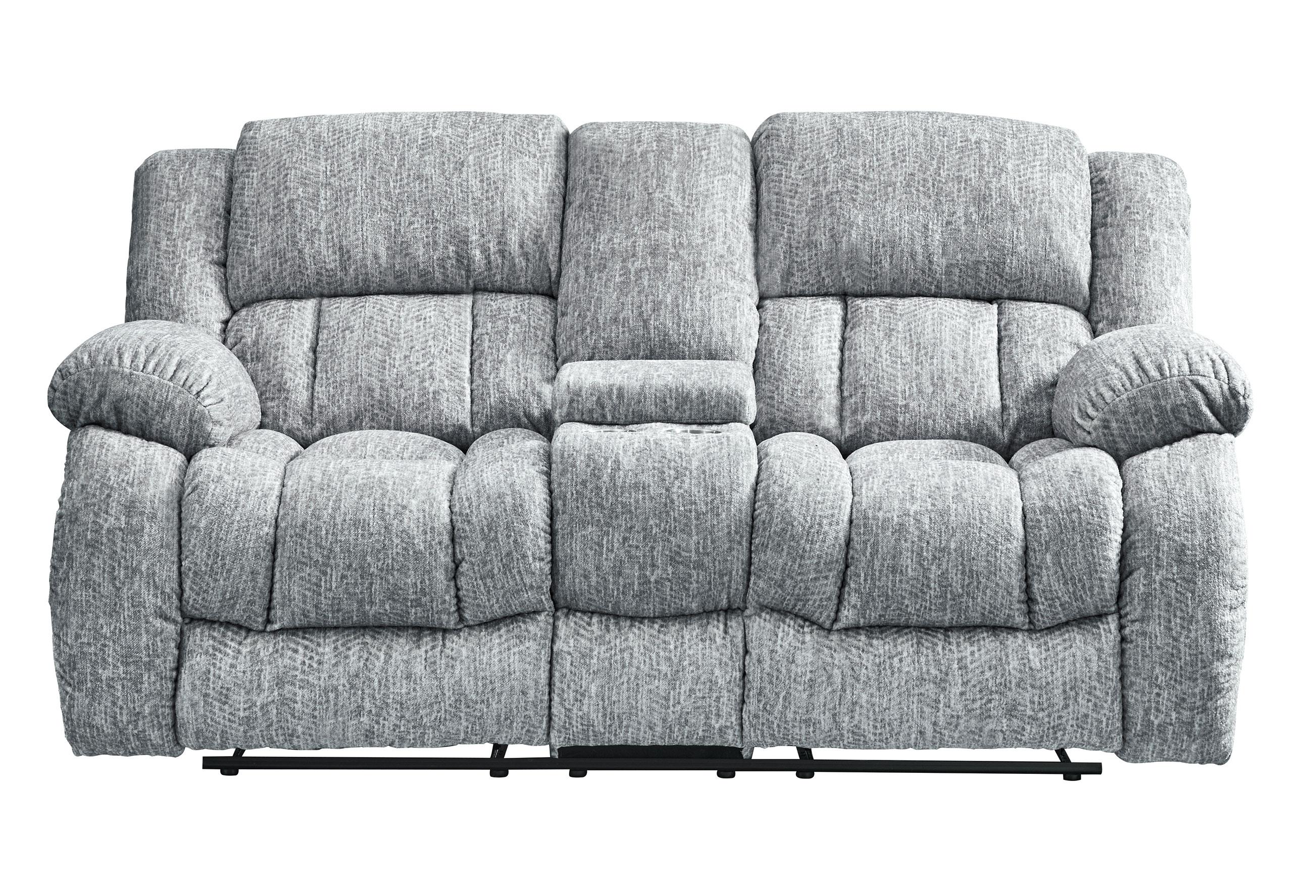 U250 GREY CONSOLE RECLINING LOVESEAT