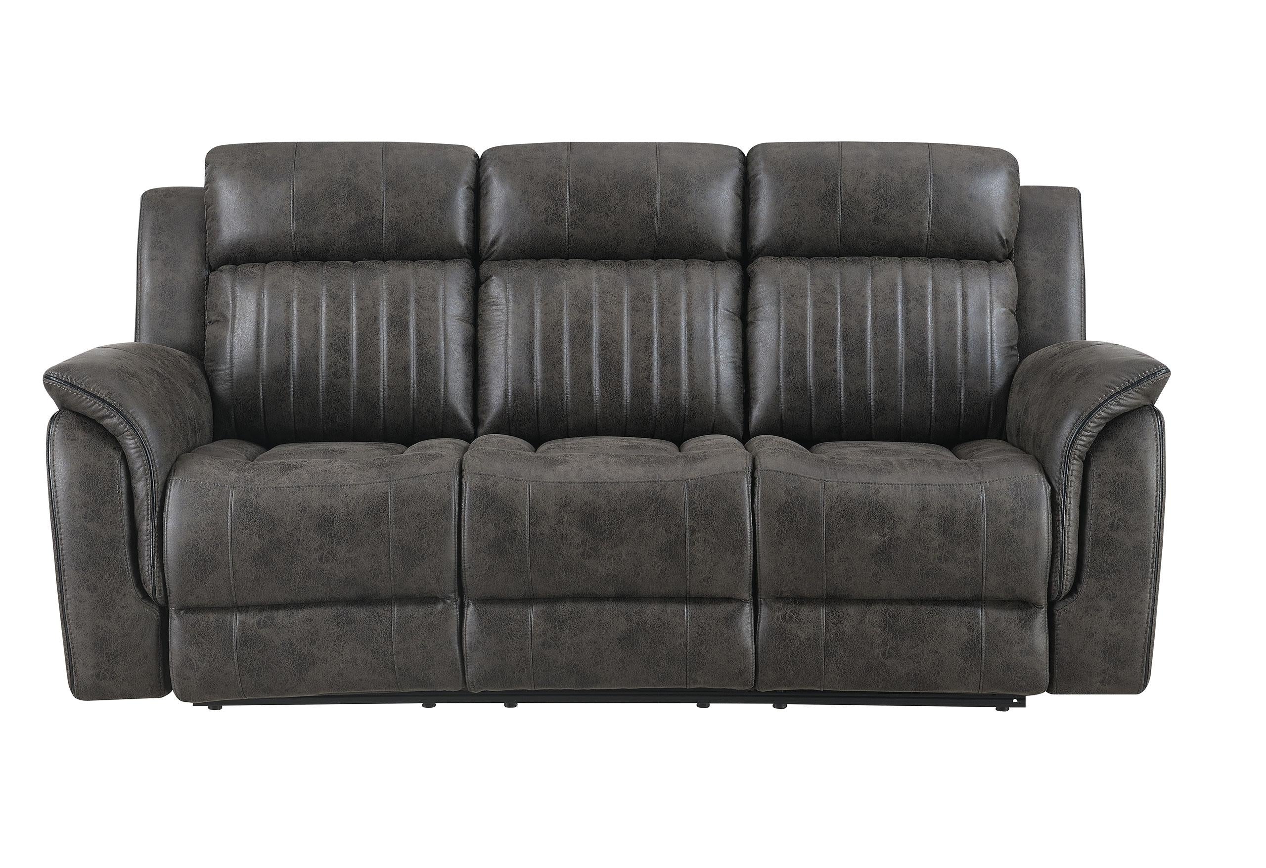 U8517 GREY RECLINING SOFA