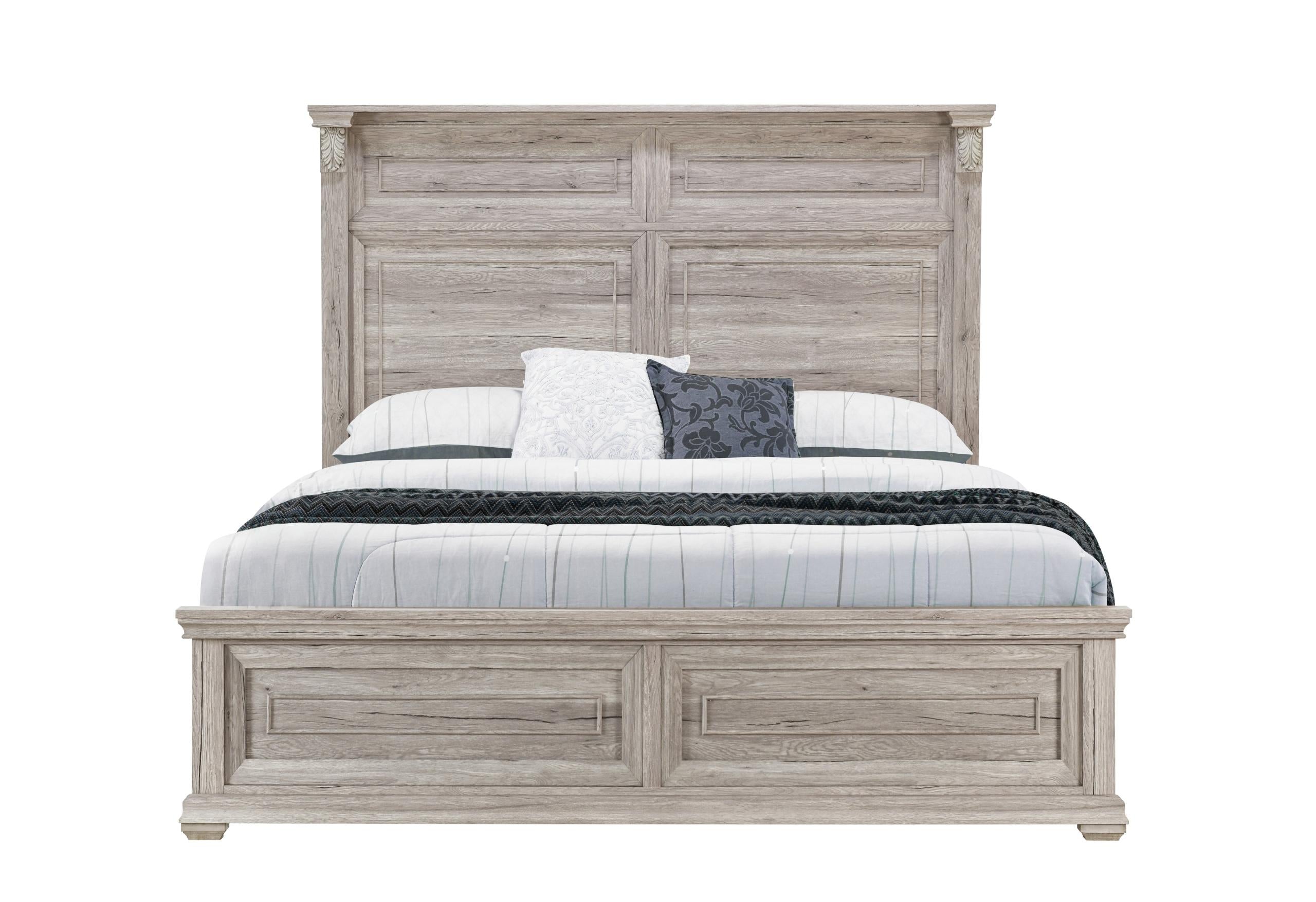 TATUM NATURAL FULL BED NO STORAGE