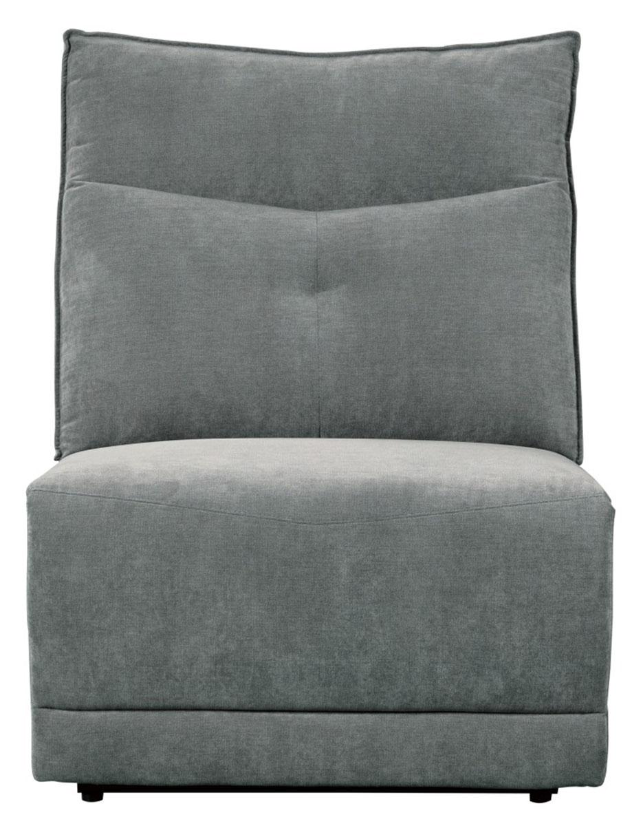 Tesoro Armless Chair in Dark Gray 9509DG-AC