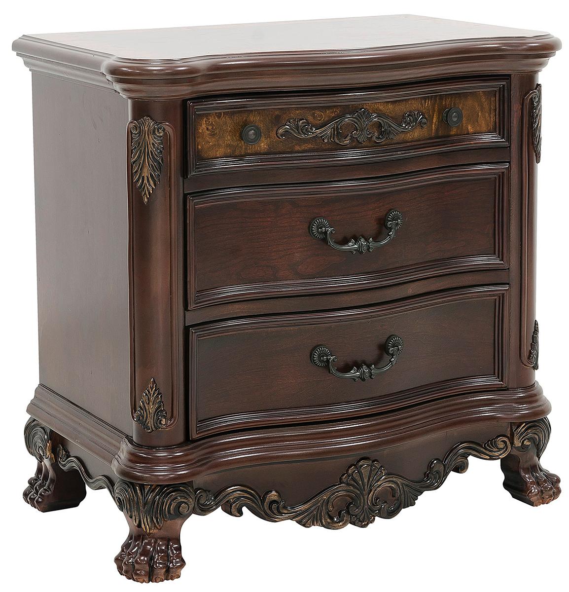Deryn Park 3 Drawer Nightstand in Cherry 2243-4