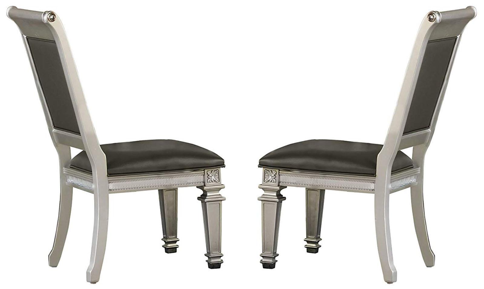 Bevelle Side Chair in Silver (Set of 2) 1958S