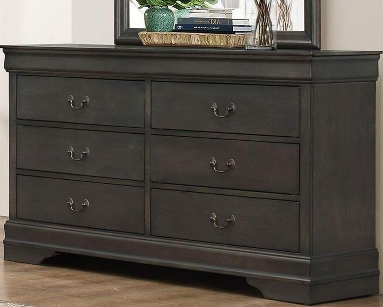Mayville 6 Drawer Dresser in Gray 2147SG-5