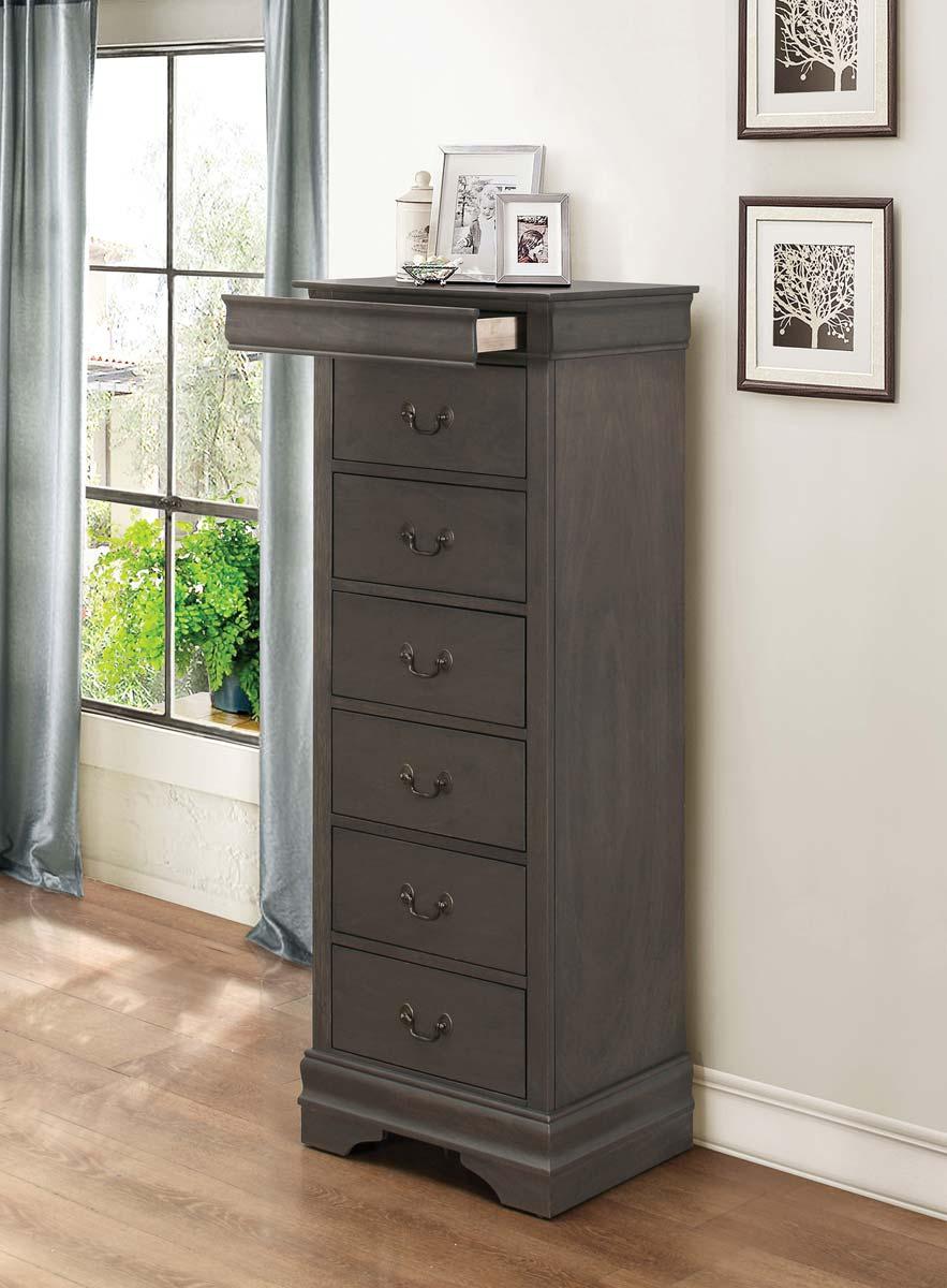 Mayville 6 Drawer Lingerie Chest in Gray 2147SG-12