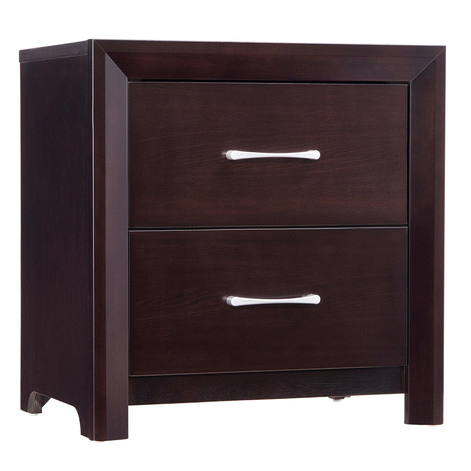 Edina 2 Drawer Nightstand in Espresso-Hinted Cherry 2145-4