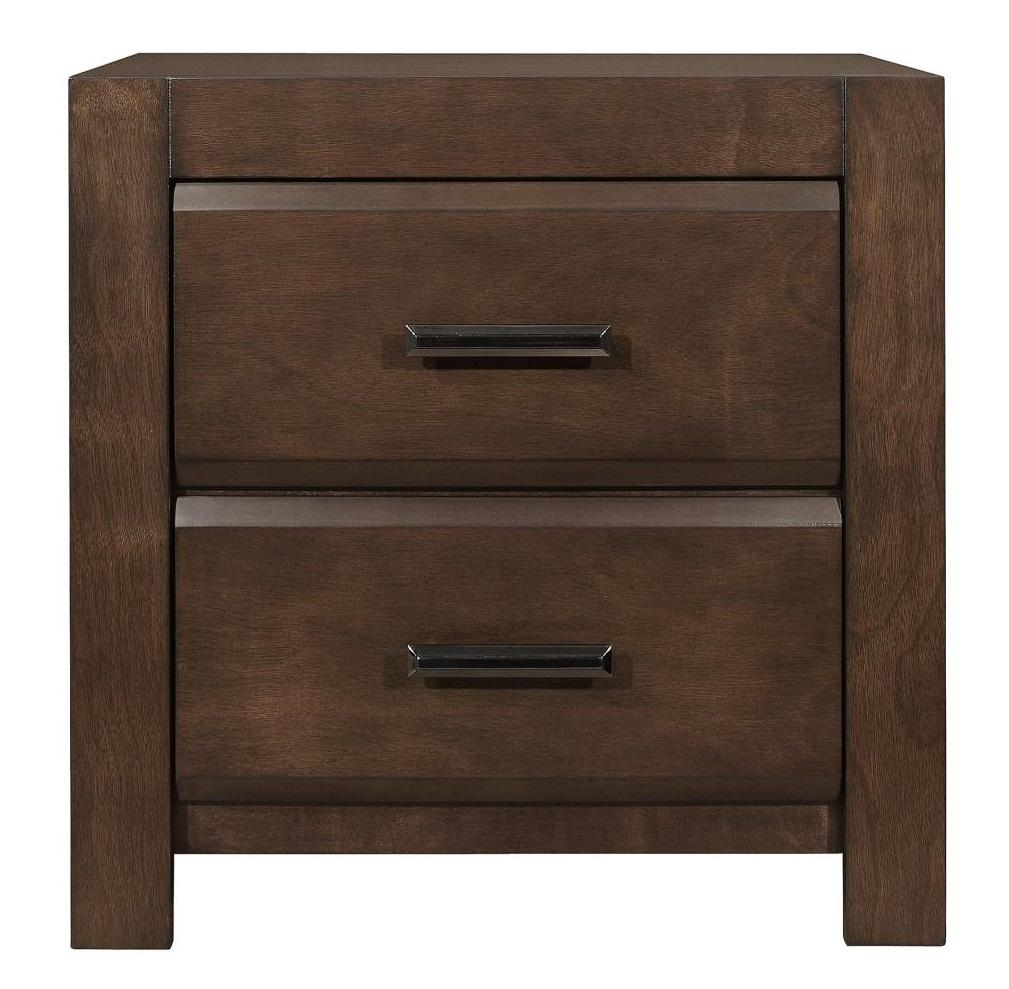 Erwan 2 Drawer Nightstand in Dark Walnut 1961-4