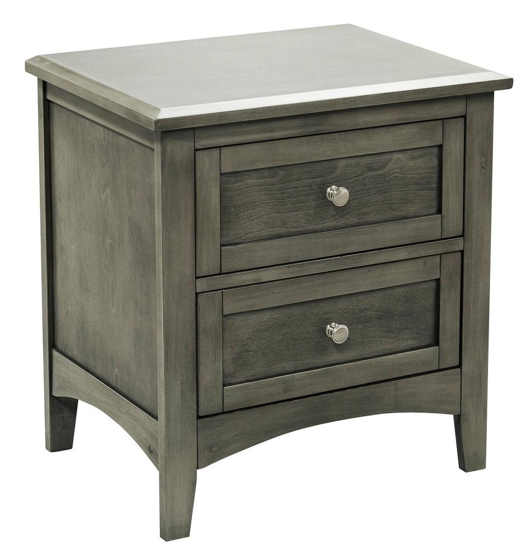 Garcia 2 Drawer Nightstand in Gray 2046-4