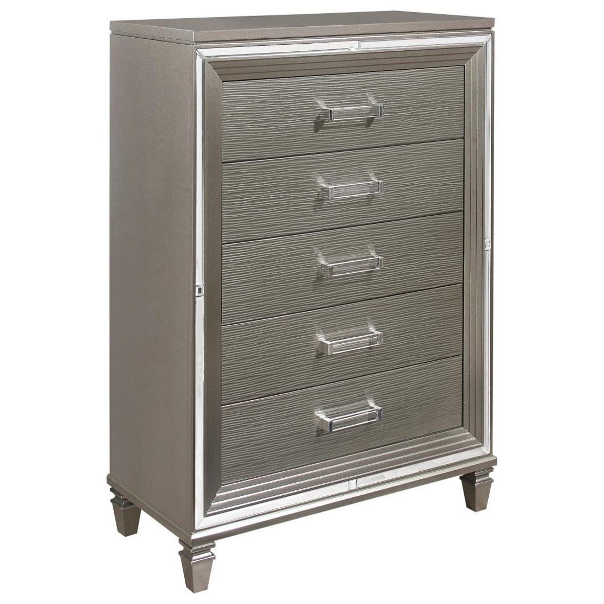 Tamsin Chest in Silver Grey Metallic 1616-9