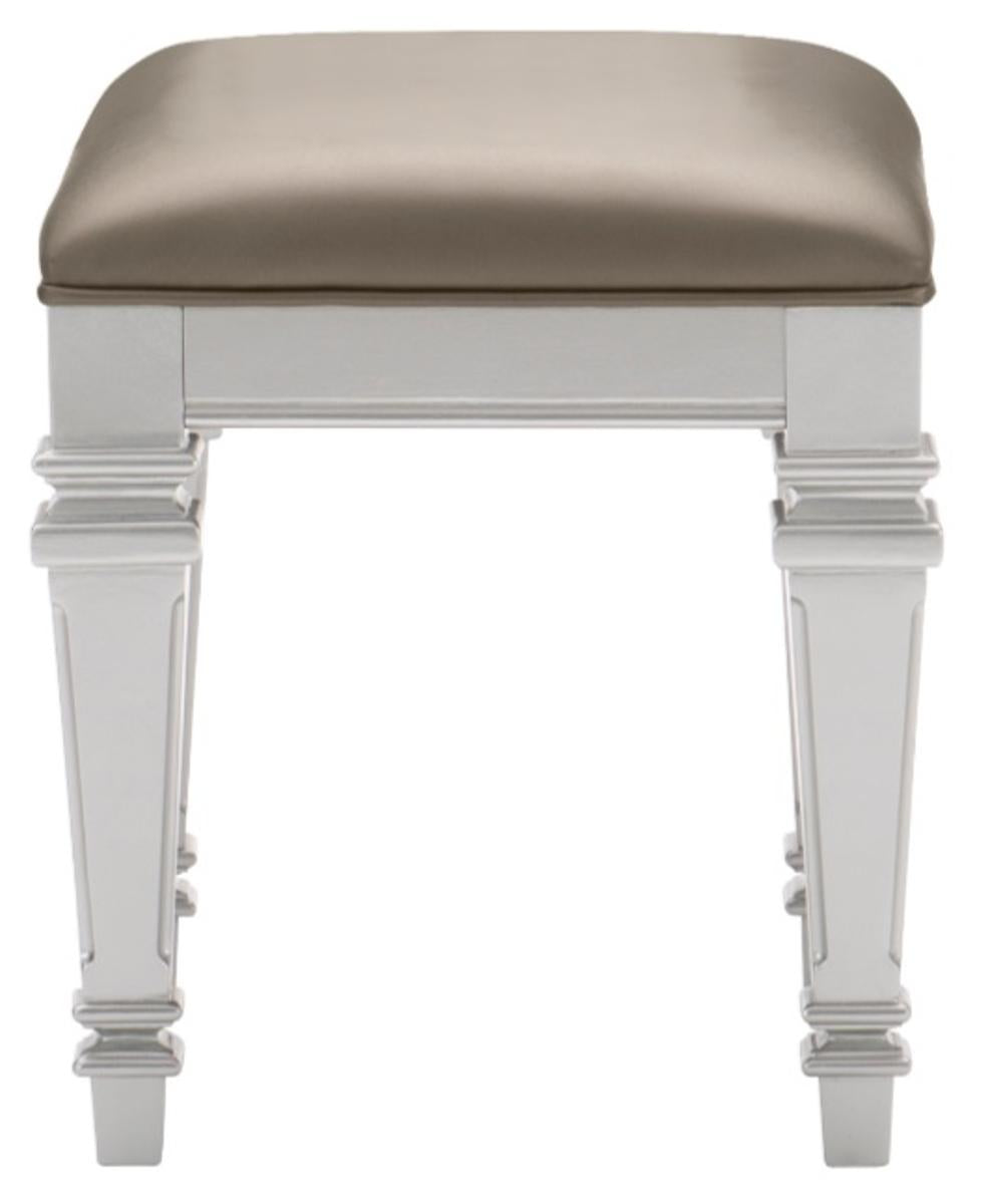 Avondale Vanity Stool in Silver 1646-14