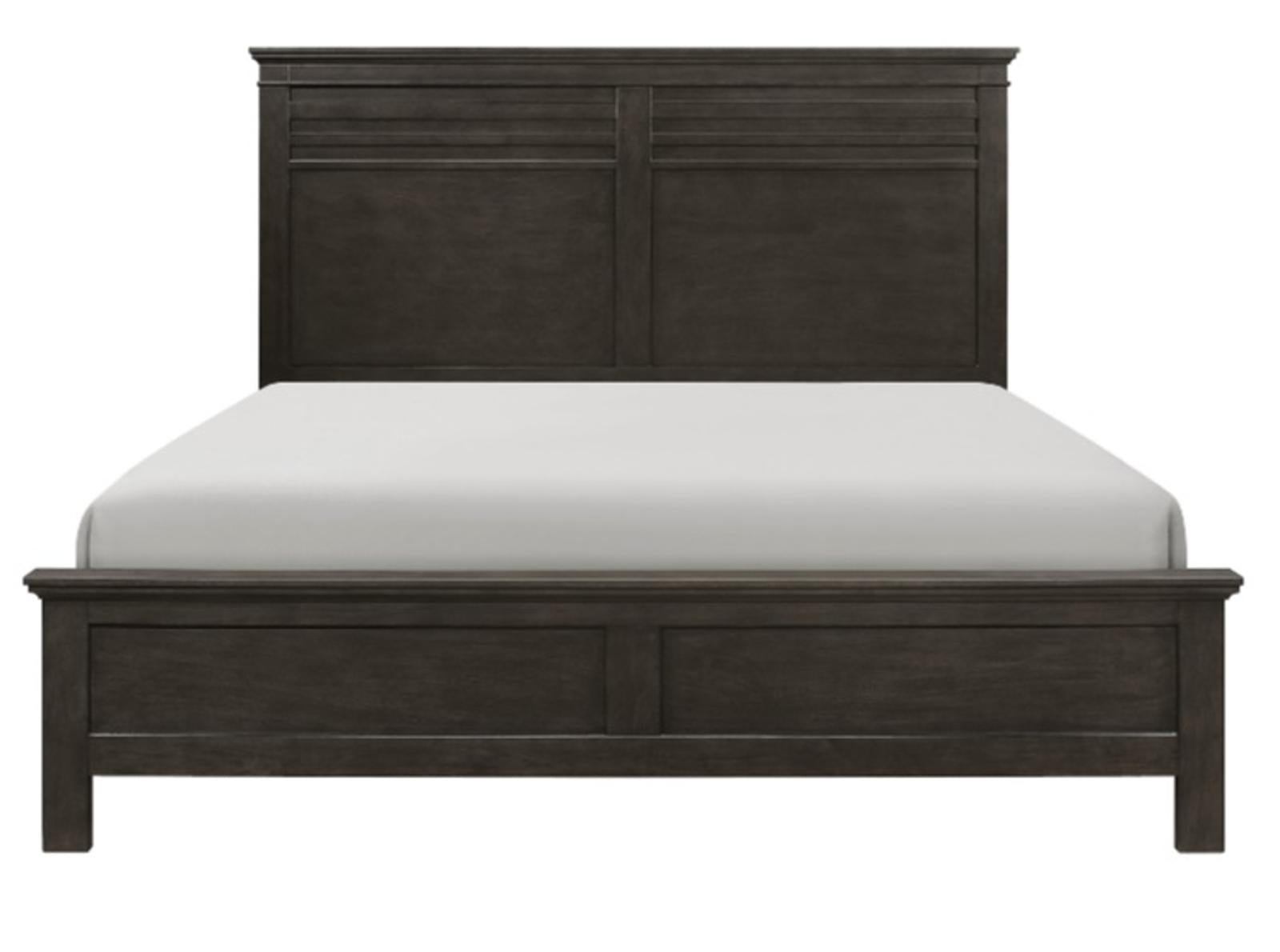 Blaire Farm Queen Panel Bed in Saddle Brown Wood 1675-1*